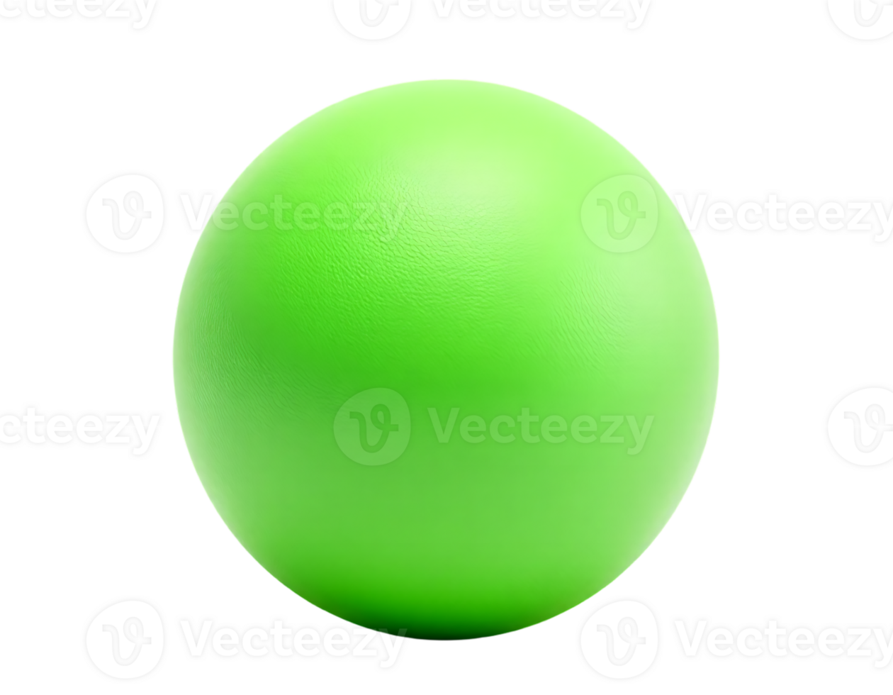 Green Sphere Isolated on Transparent Background png