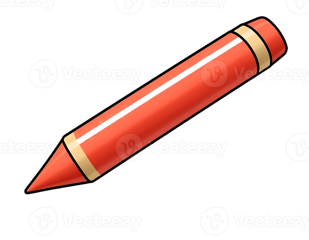 Red Crayon Illustration png
