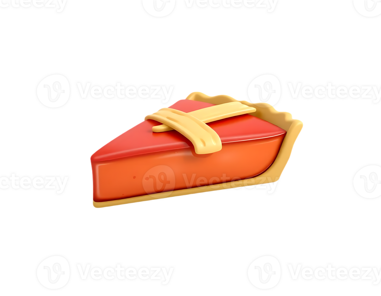 A delicious slice of pumpkin pie, perfect for a holiday dessert png