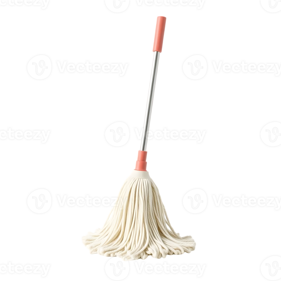 A white mop ready for cleaning floors png