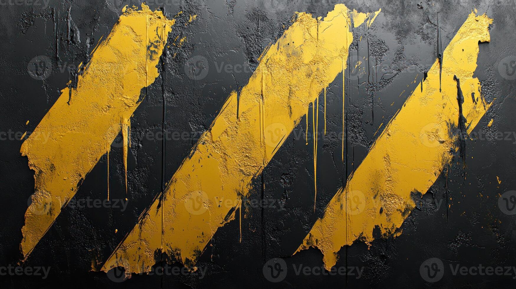 Abstract grunge texture with yellow and black diagonal stripes. photo