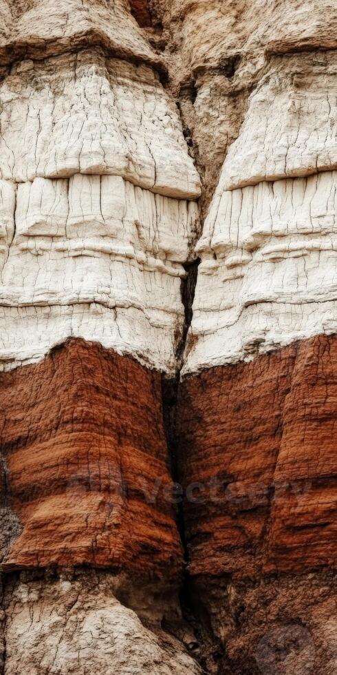 A close up of the rock formation photo