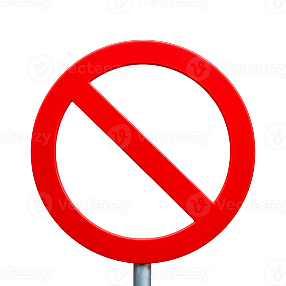 Red No Entry Sign png