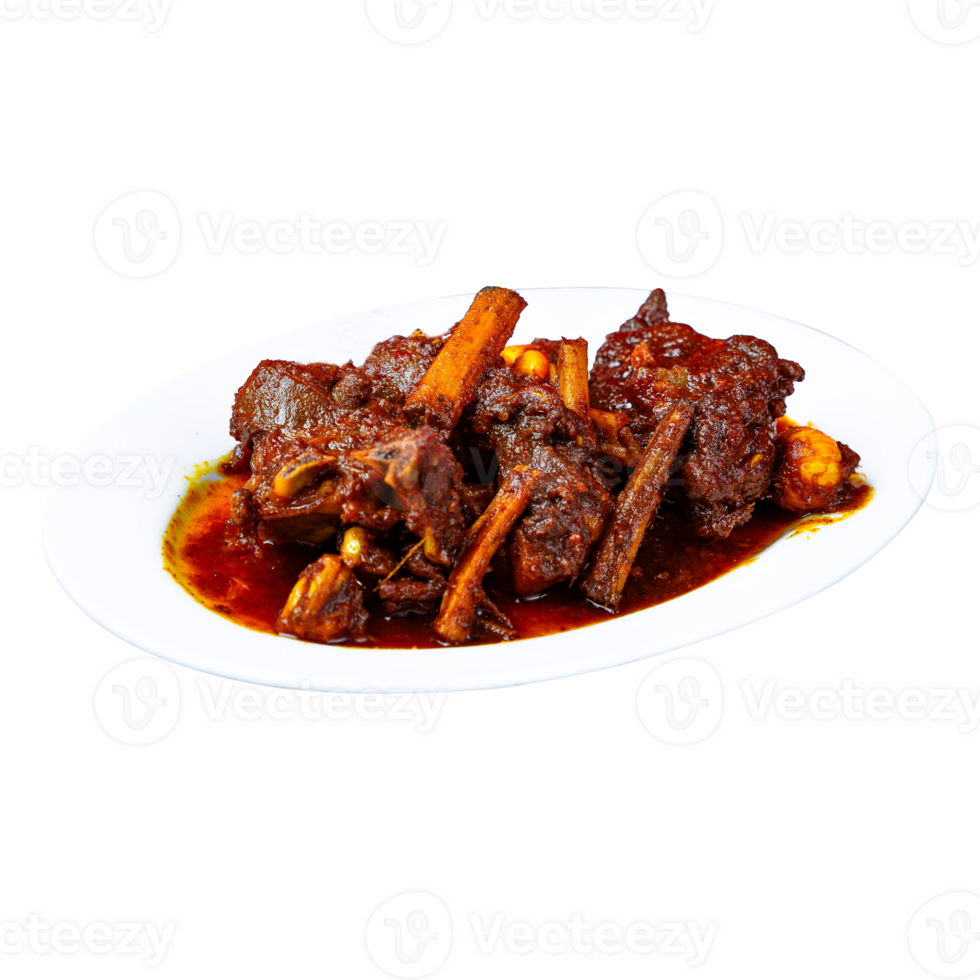 Delicious and aromatic roasted lamb dish with rich sauce and spices png