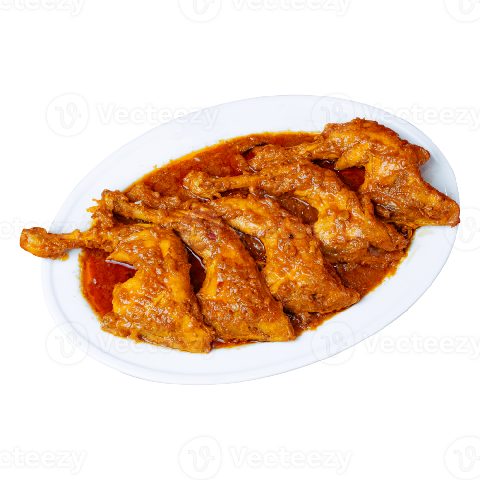 Delicious chicken dish served on a white plate png