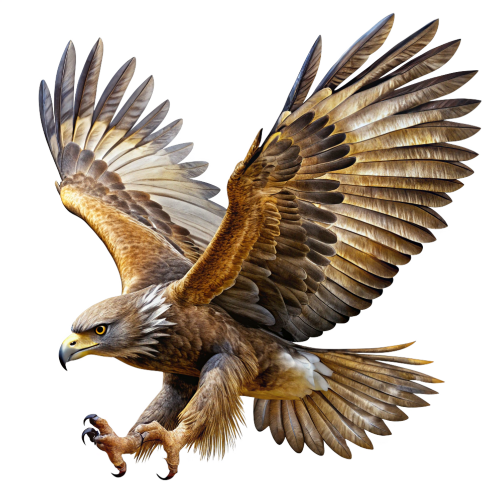Breathtaking Eagle Flight in Transparent Background png