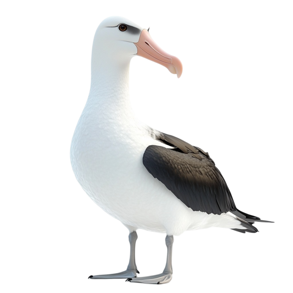 A black and white bird with a long beak png