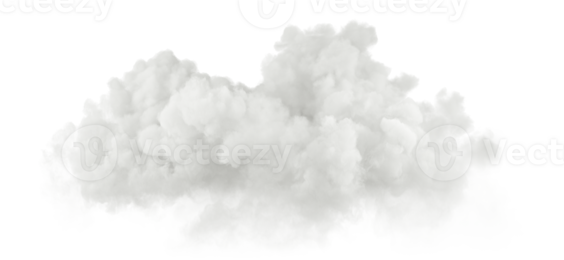 Realistic soft white clouds cut out backgrounds 3d rendering png