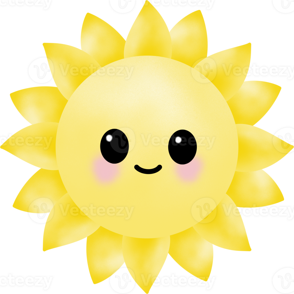 Smiling Sun illustration png