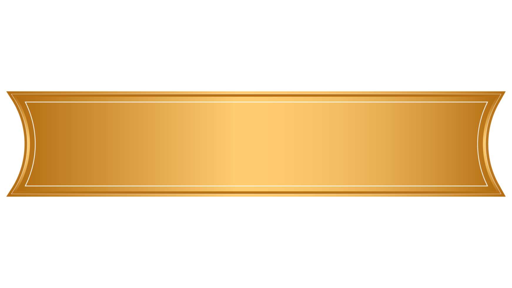 luxury golden arabic islamic banner title frame text box with transparent background png