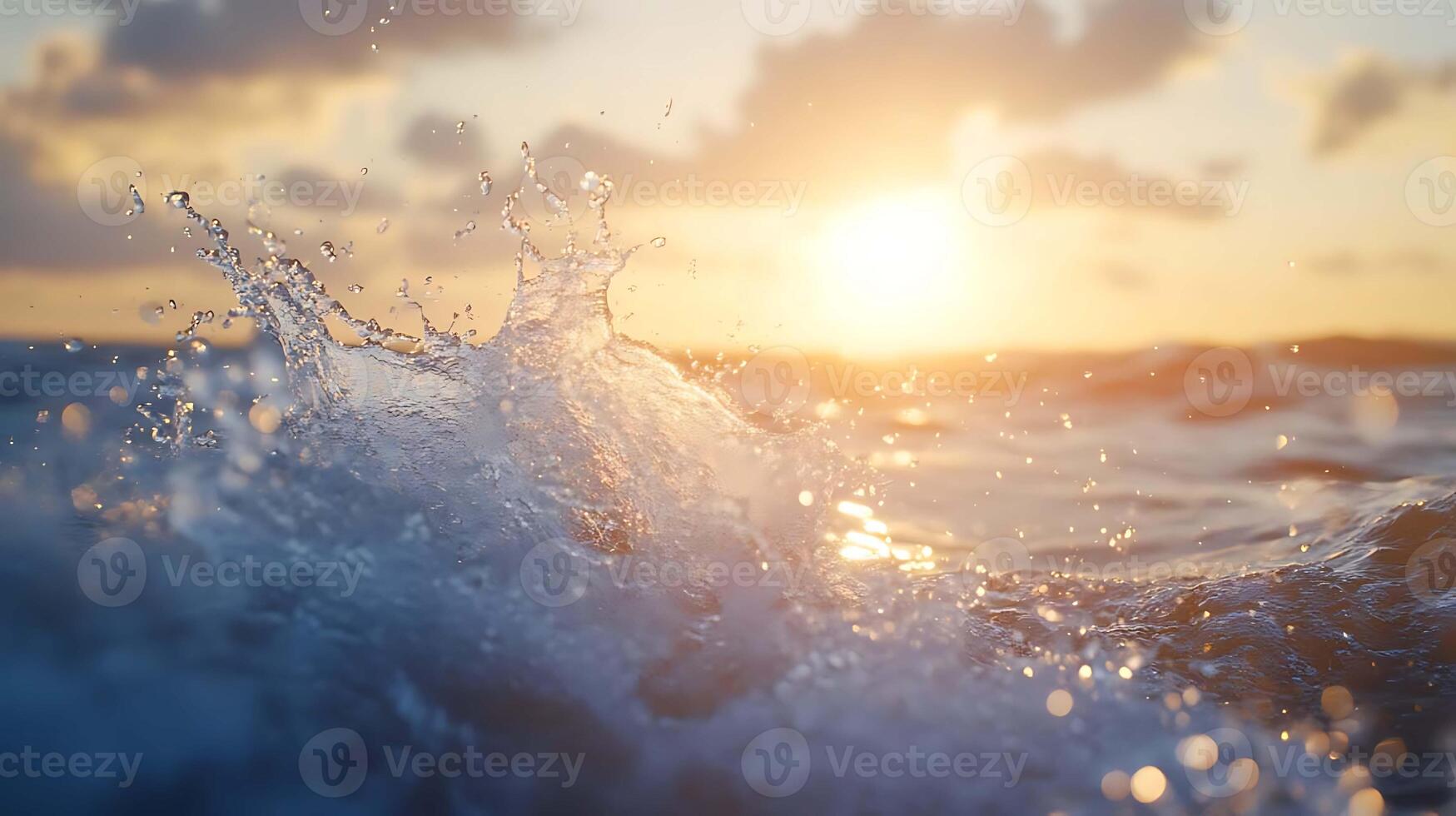 Gigantic Water Splash in the Ocean A Bold and Powerful Sea Event photo