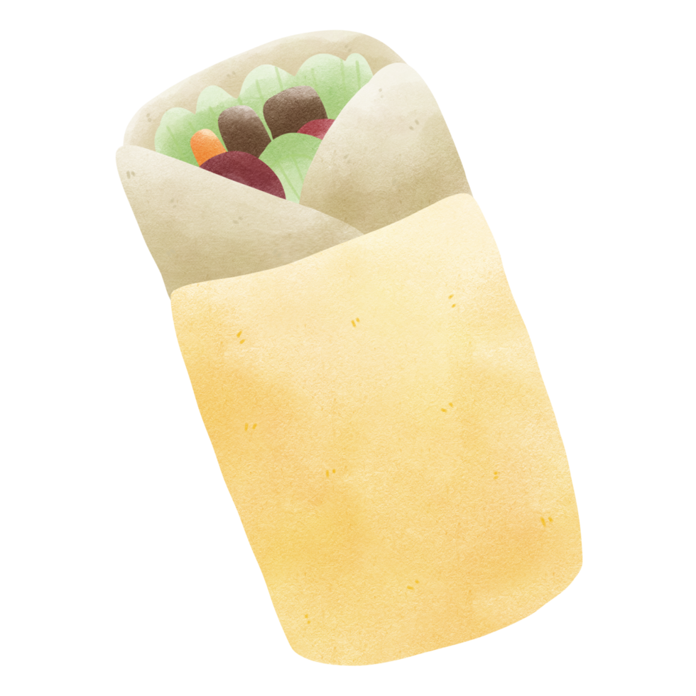 wrapped chicken with salad png