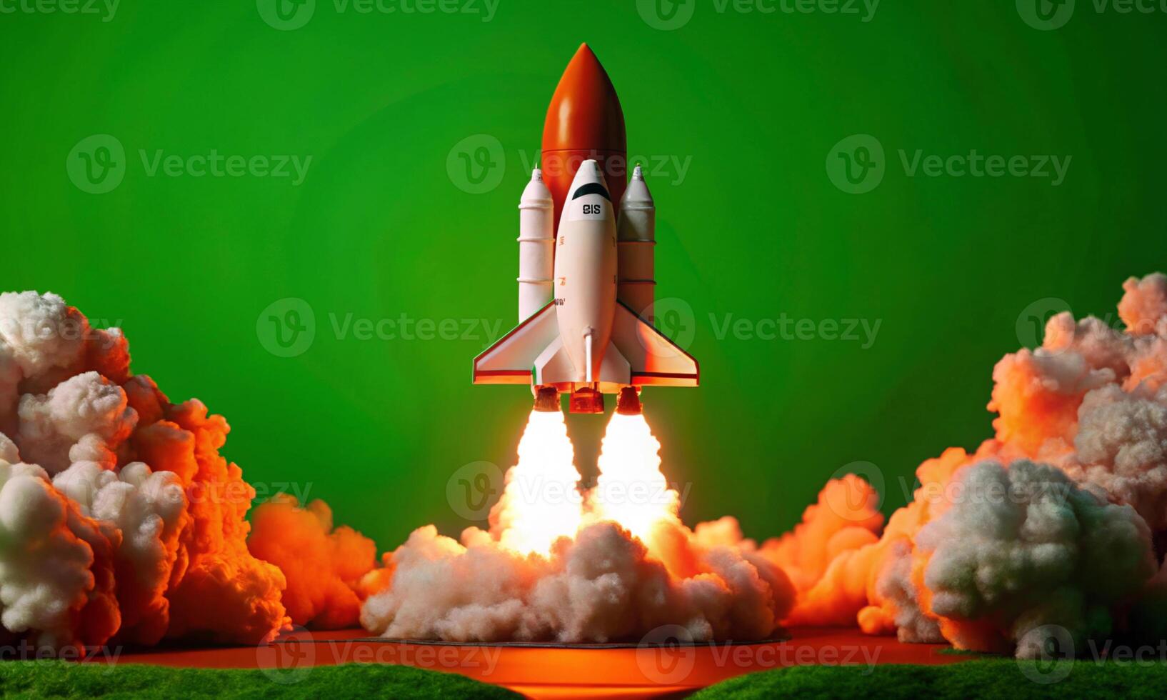 Rocket takeoff, launch dynamics and steps on the way to the stars photo