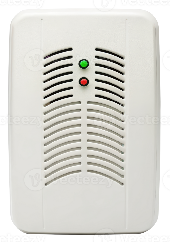 Compact device with indicator lights for monitoring status on a transparent background png