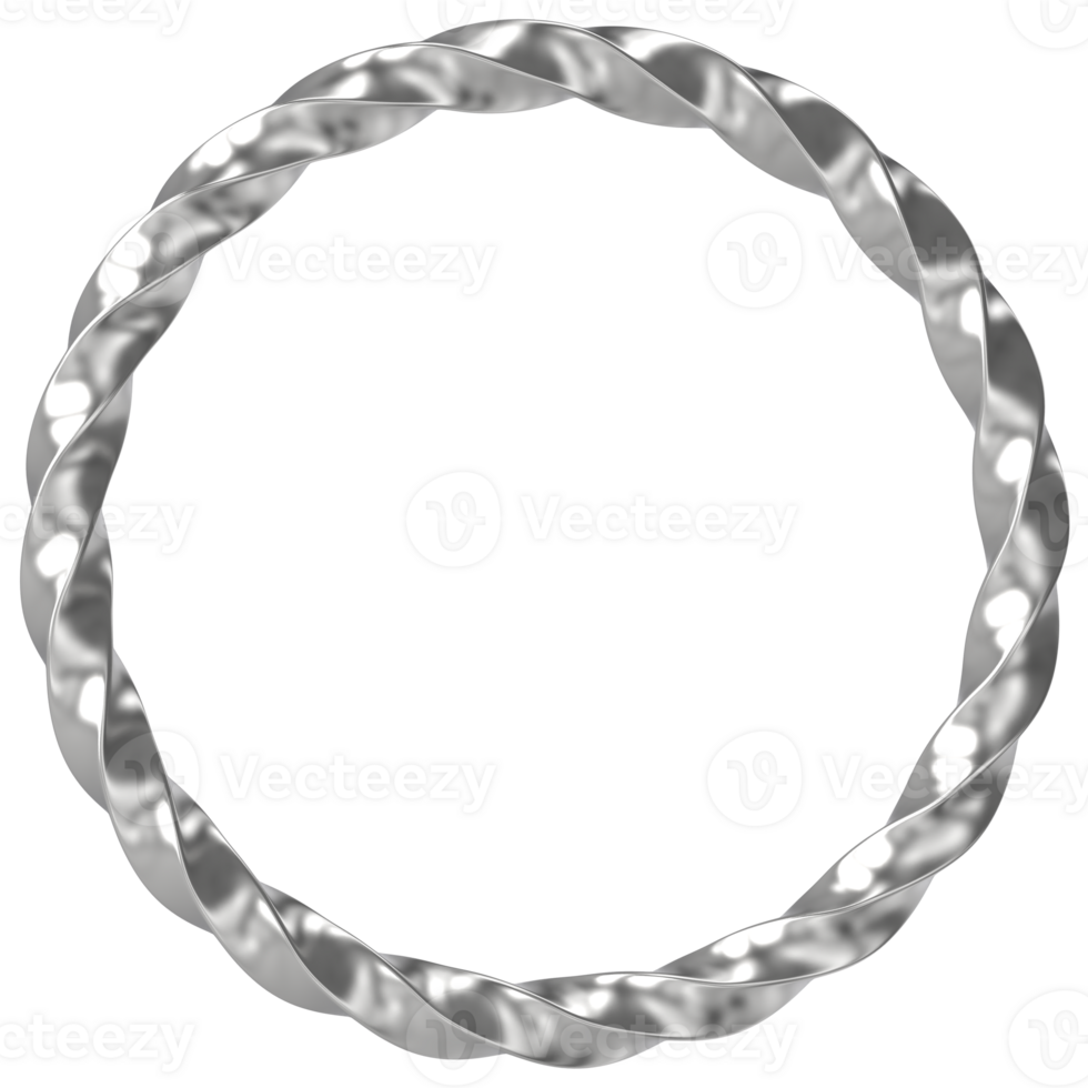 a silver ring on a transparent background png