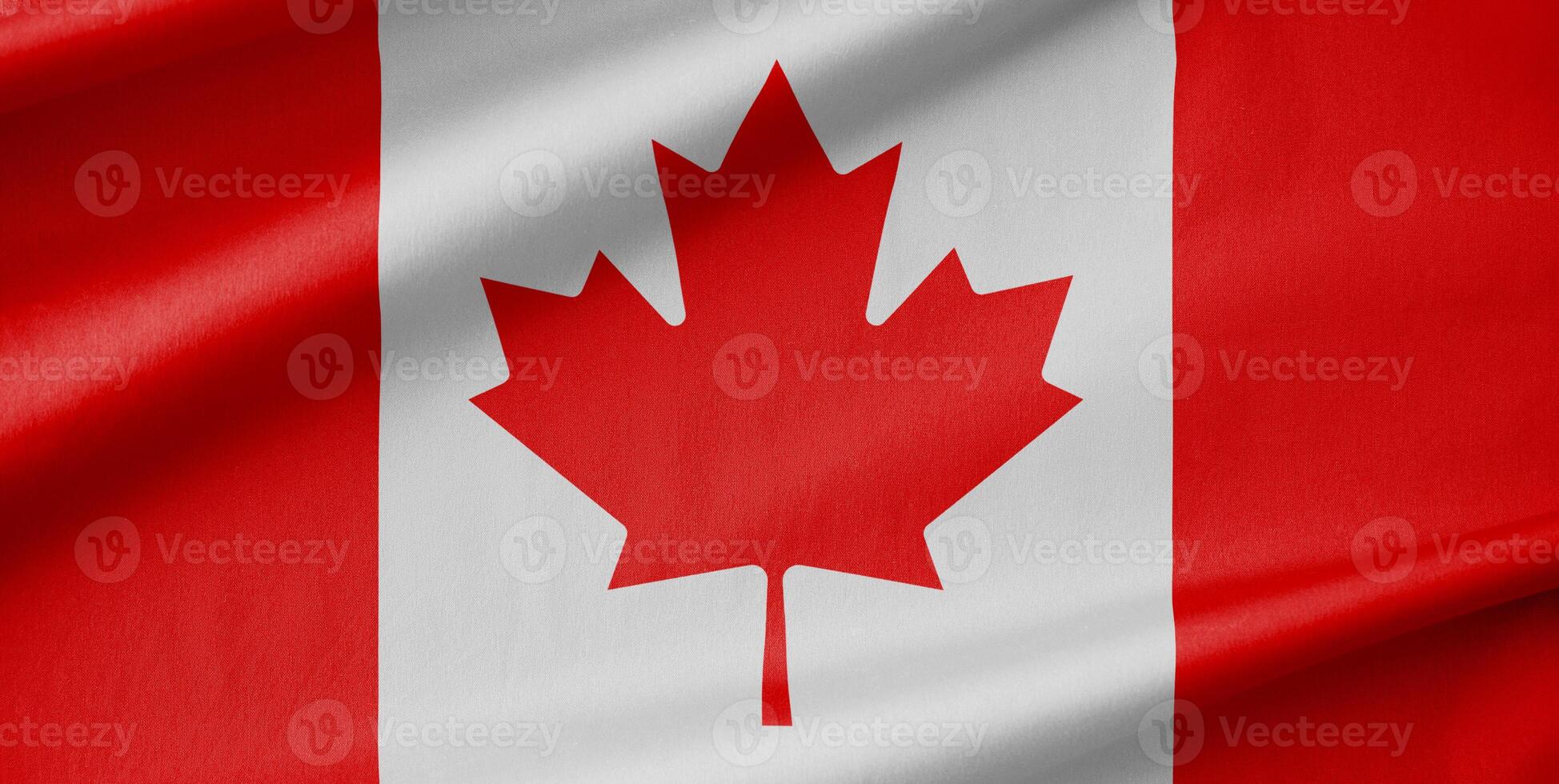 Canada National Flag Waving in the Wind photo