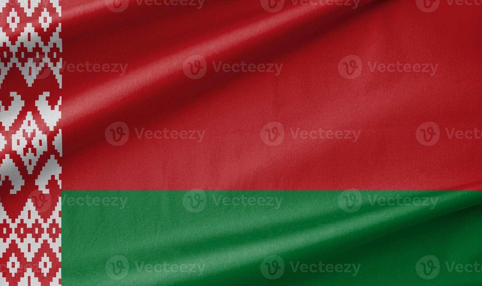 Belarus National Flag Waving in the Wind photo
