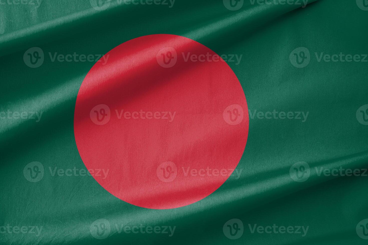 Bangladesh National Flag Waving in the Wind photo