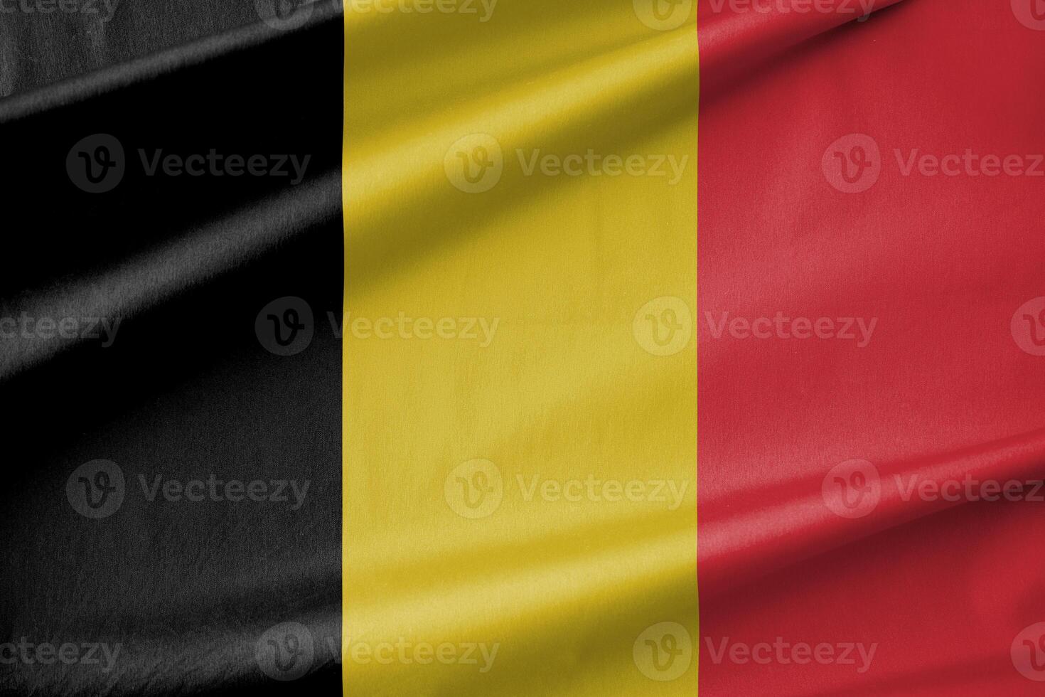 Belgium National Flag Waving in the Wind photo