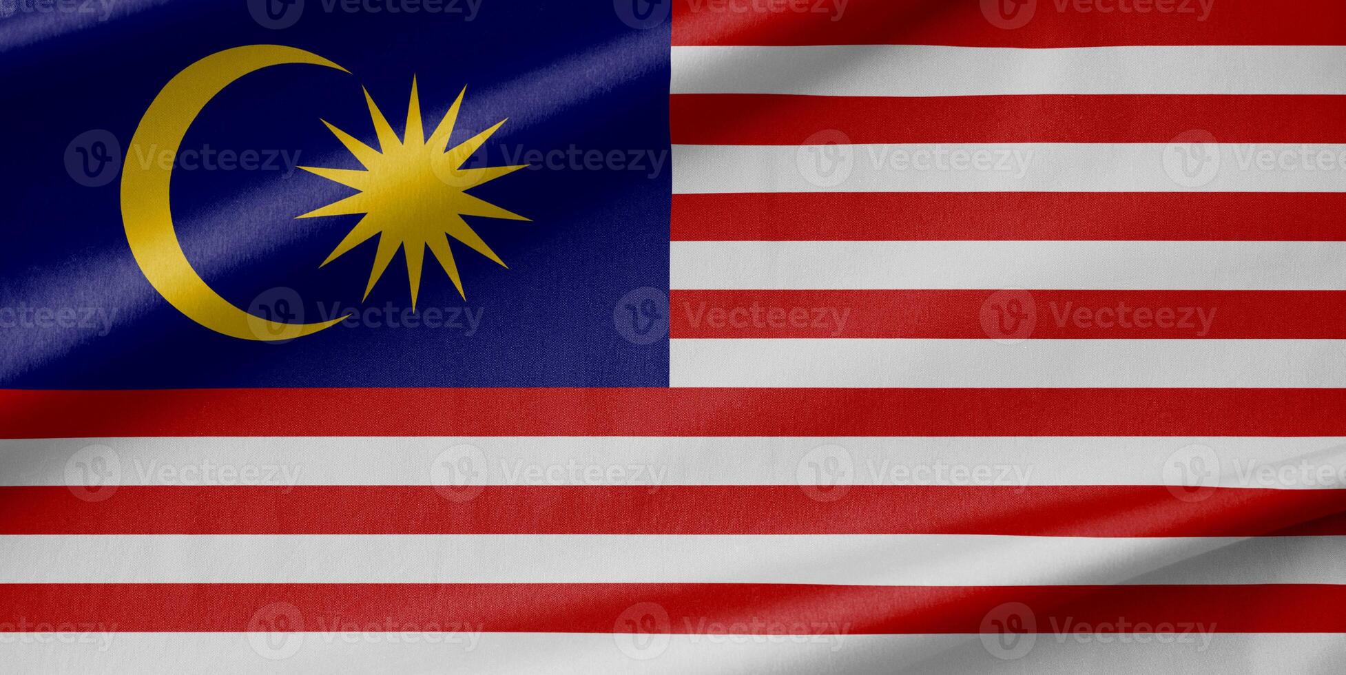 Malaysia National Flag Waving in the Wind photo