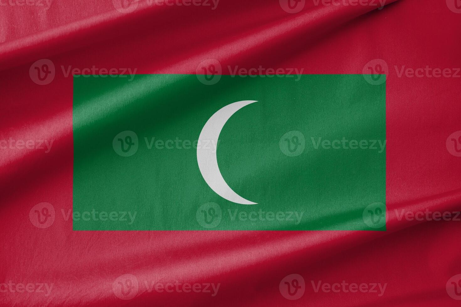 Maldives National Flag Waving in the Wind photo