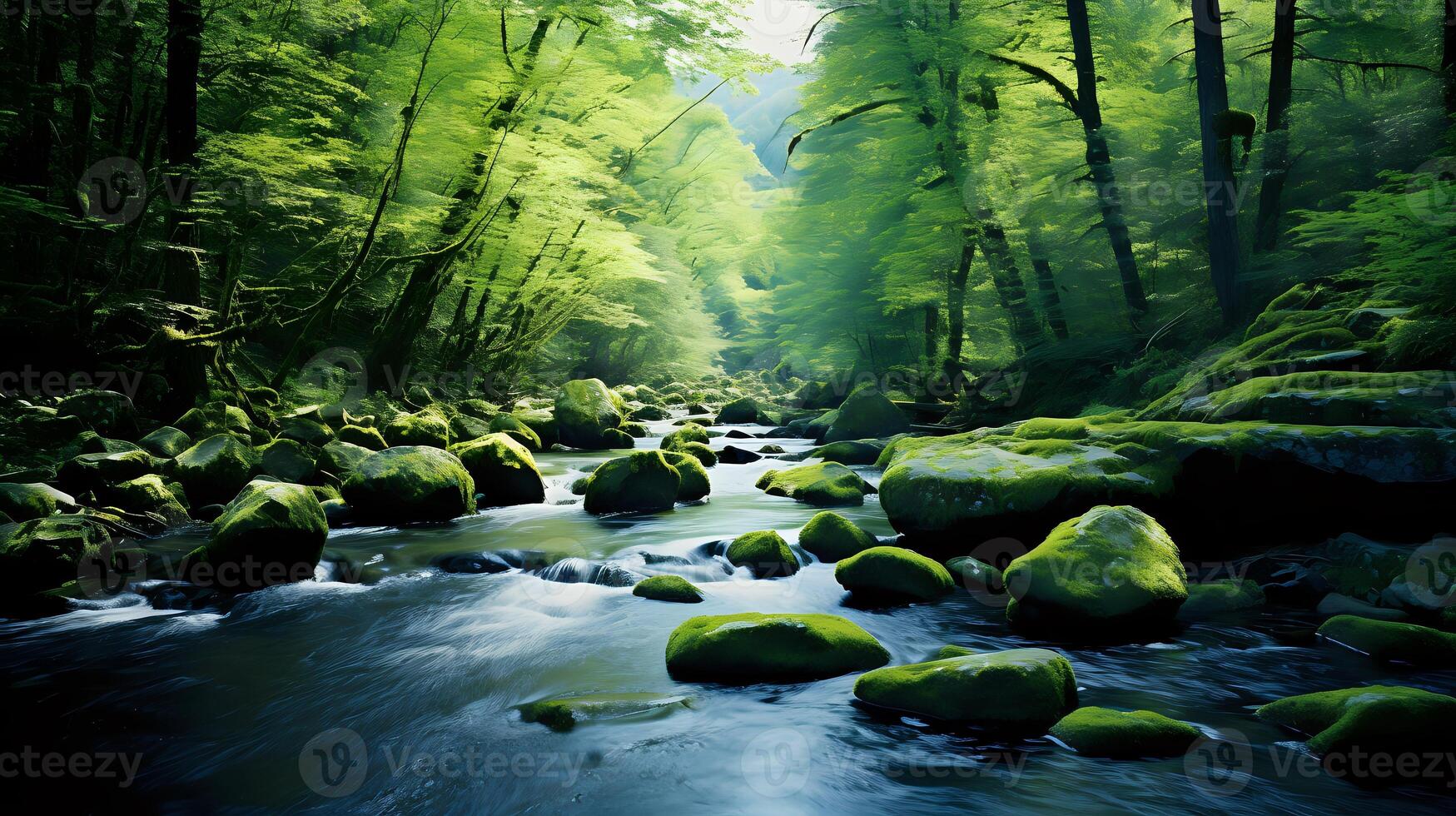 The beauty of nature is on full display in this stunning forest photo