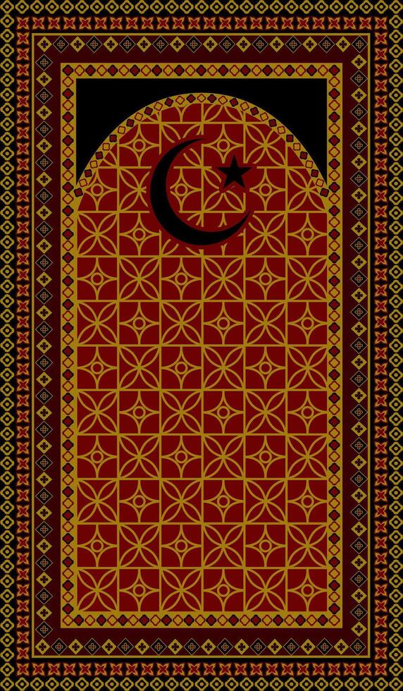 beautiful Islamic mat in Moroccan style vector