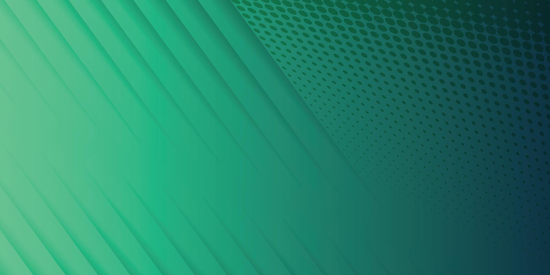 Minimal geometric background. green elements with dotted gradient. Dynamic shapes composition. Eps10 vector