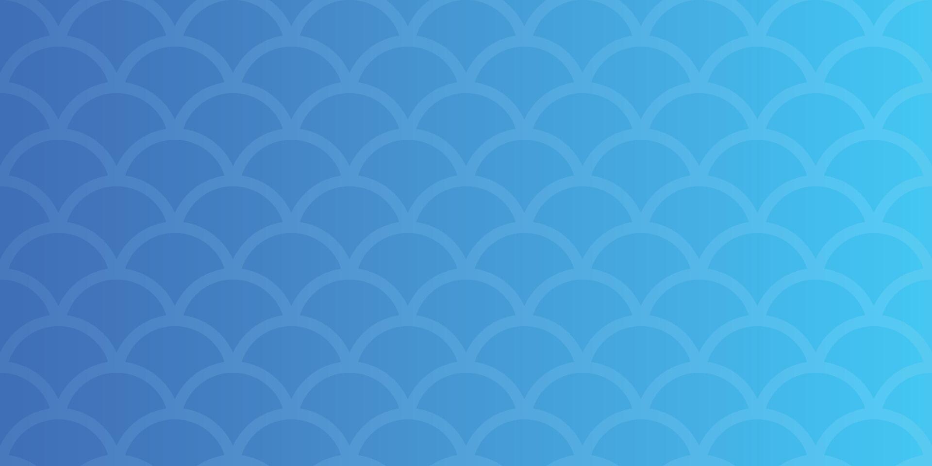 Traditional seigaiha japanese blue gradient waves. Corporate business presentation, print, base for banner, illustration vector