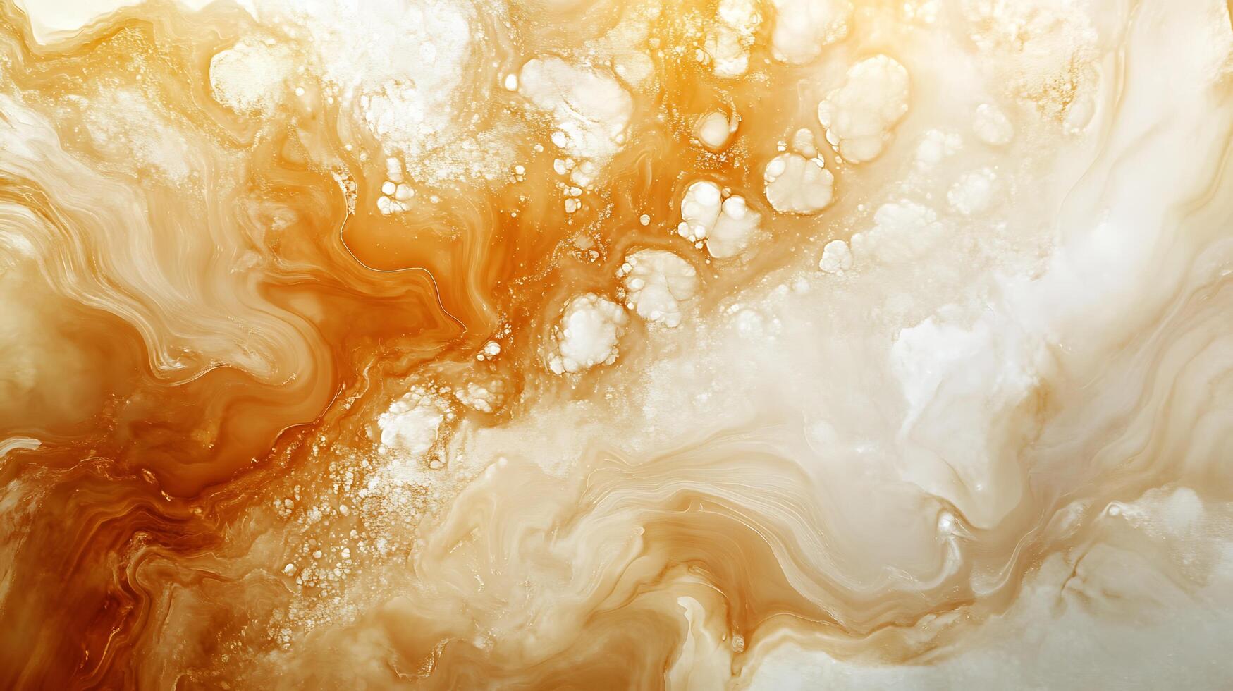 Swirling caramel and cream blend in a textured canvas creating a dreamy abstract effect The creamy tones provide balance photo