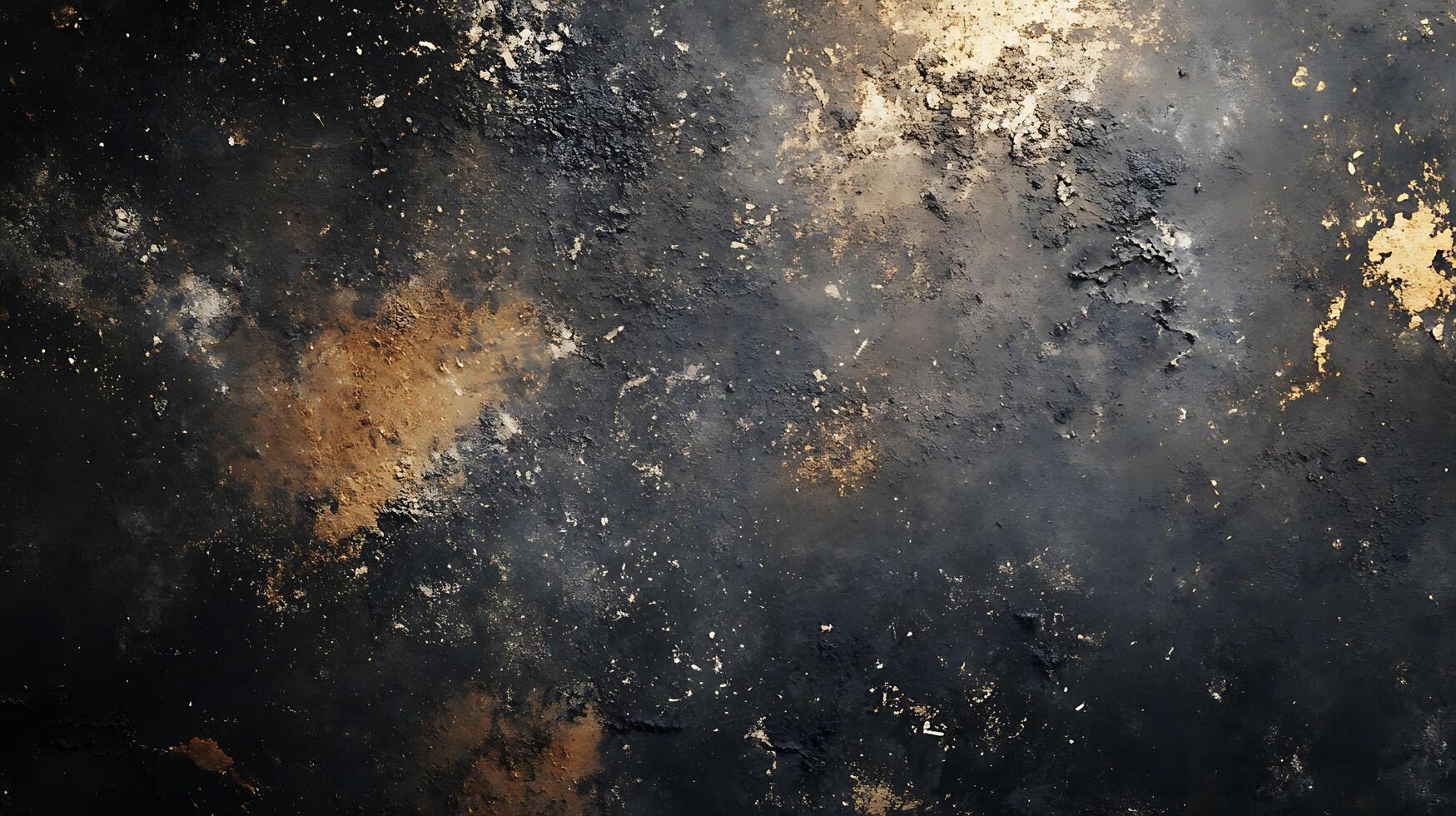 Elegantly aged texture showcases a dark and moody background with subtle gold and bronze accents creating an artistic aesthetic photo