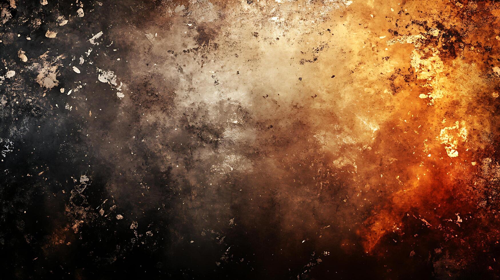 Textured abstract background featuring gradients of black brown and gold Dramatic and visually interesting composition photo