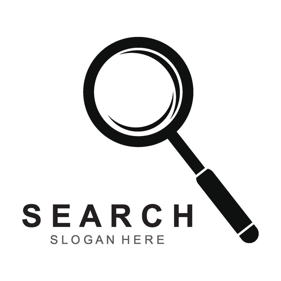 Magnifying glass icon, magnifier vector