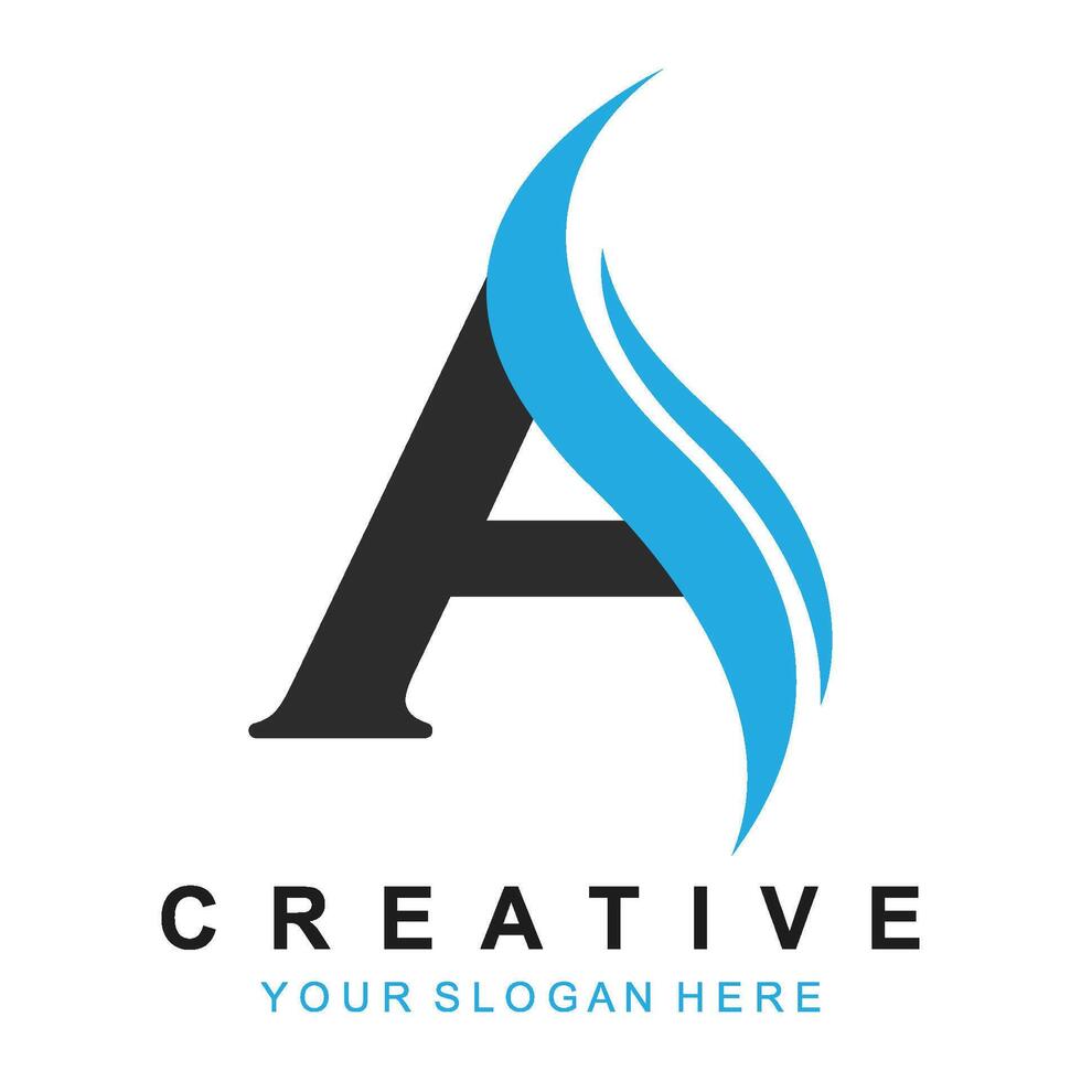 A Letter Logo Business vector