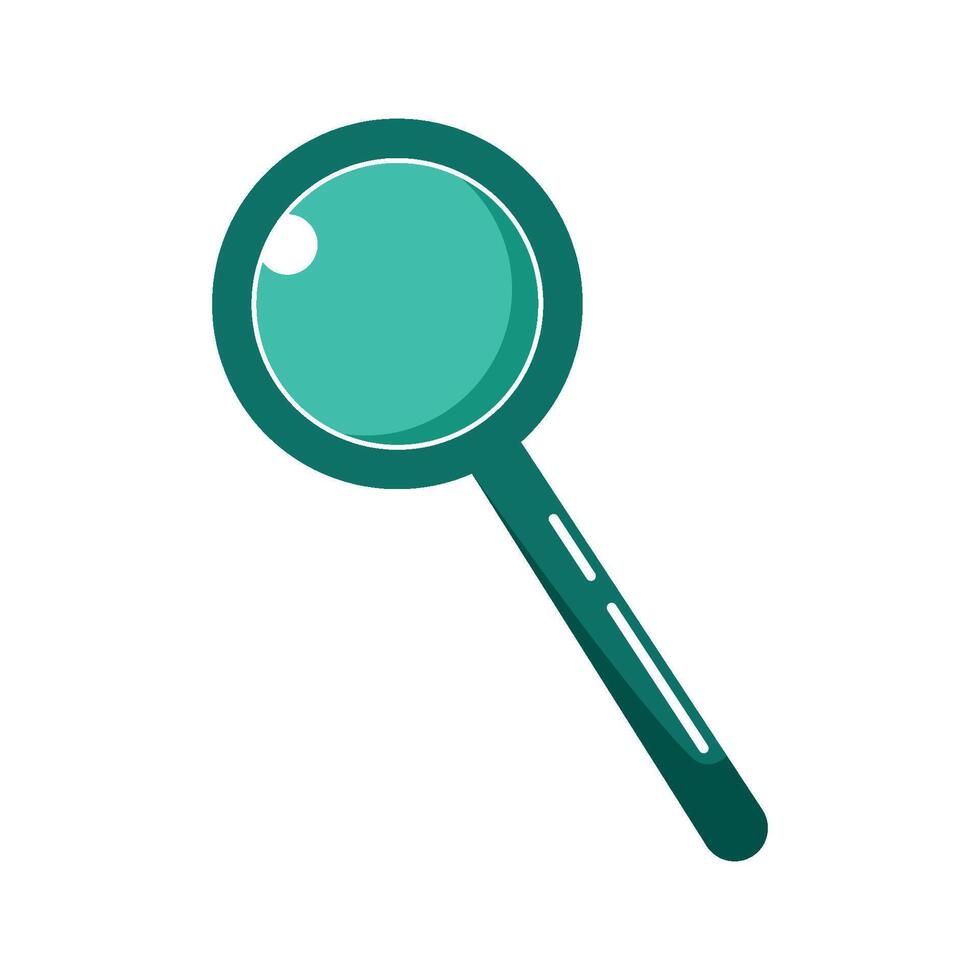 Magnifying glass icon, magnifier or loupe vector