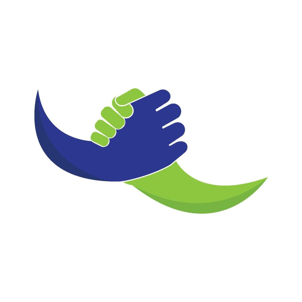 Hand Shake logo template vector