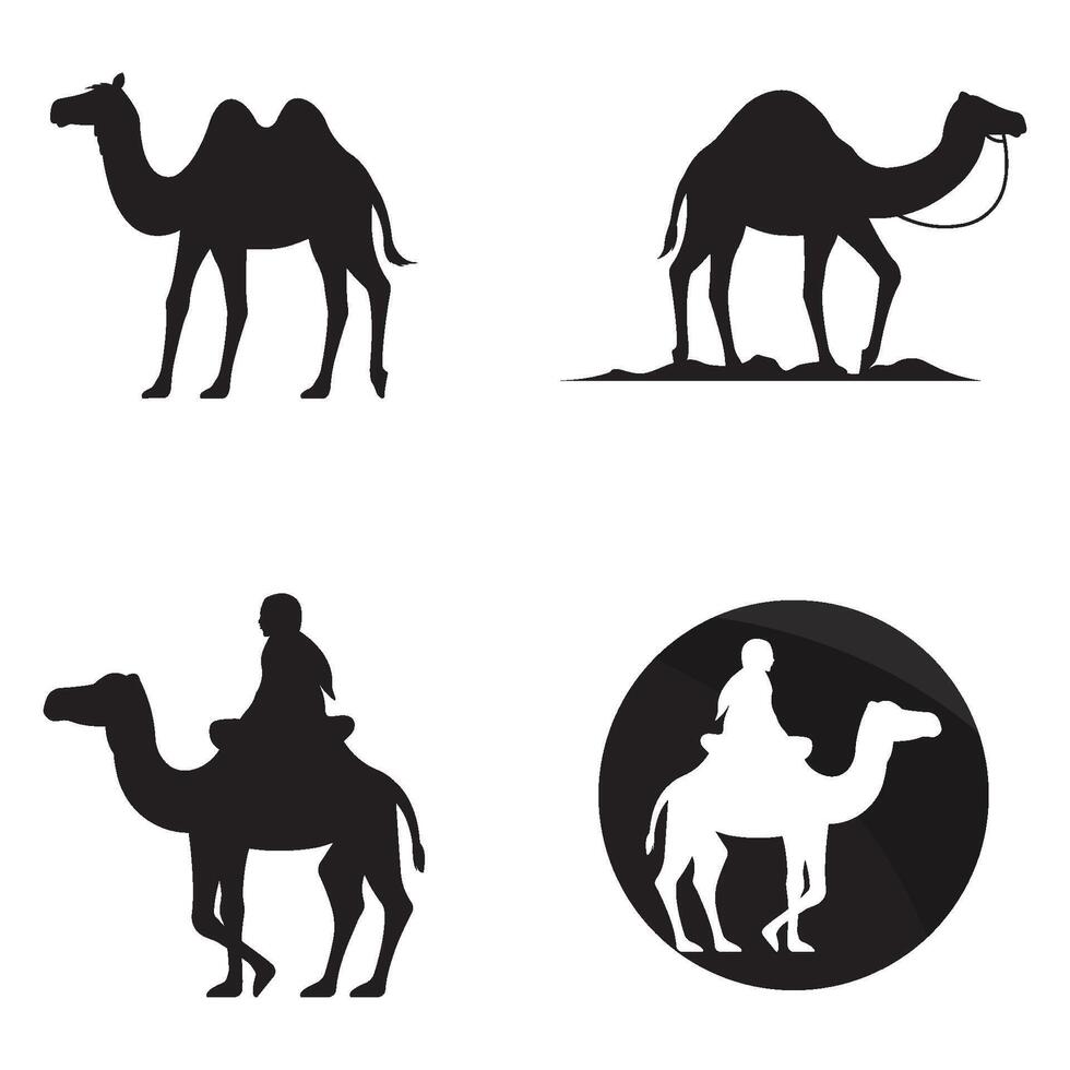 set Camel illustration logo vector