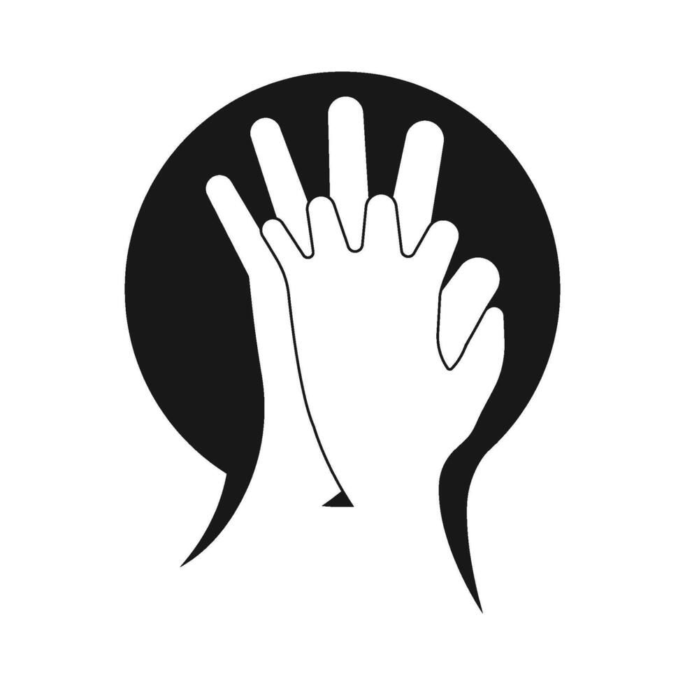 Hand Shake icon template design vector