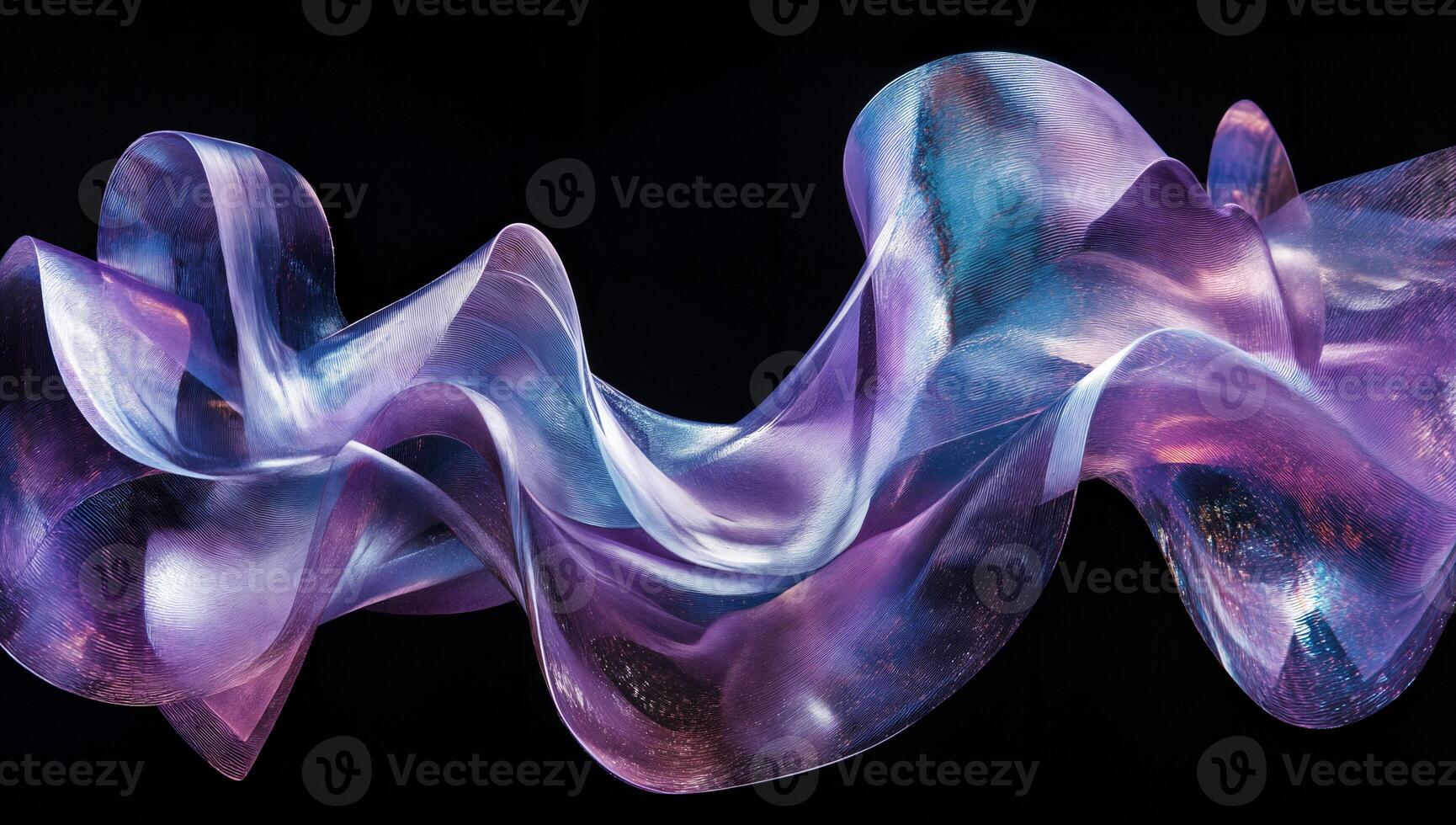 Flowing Colors. Ethereal Waves of Translucent Material photo