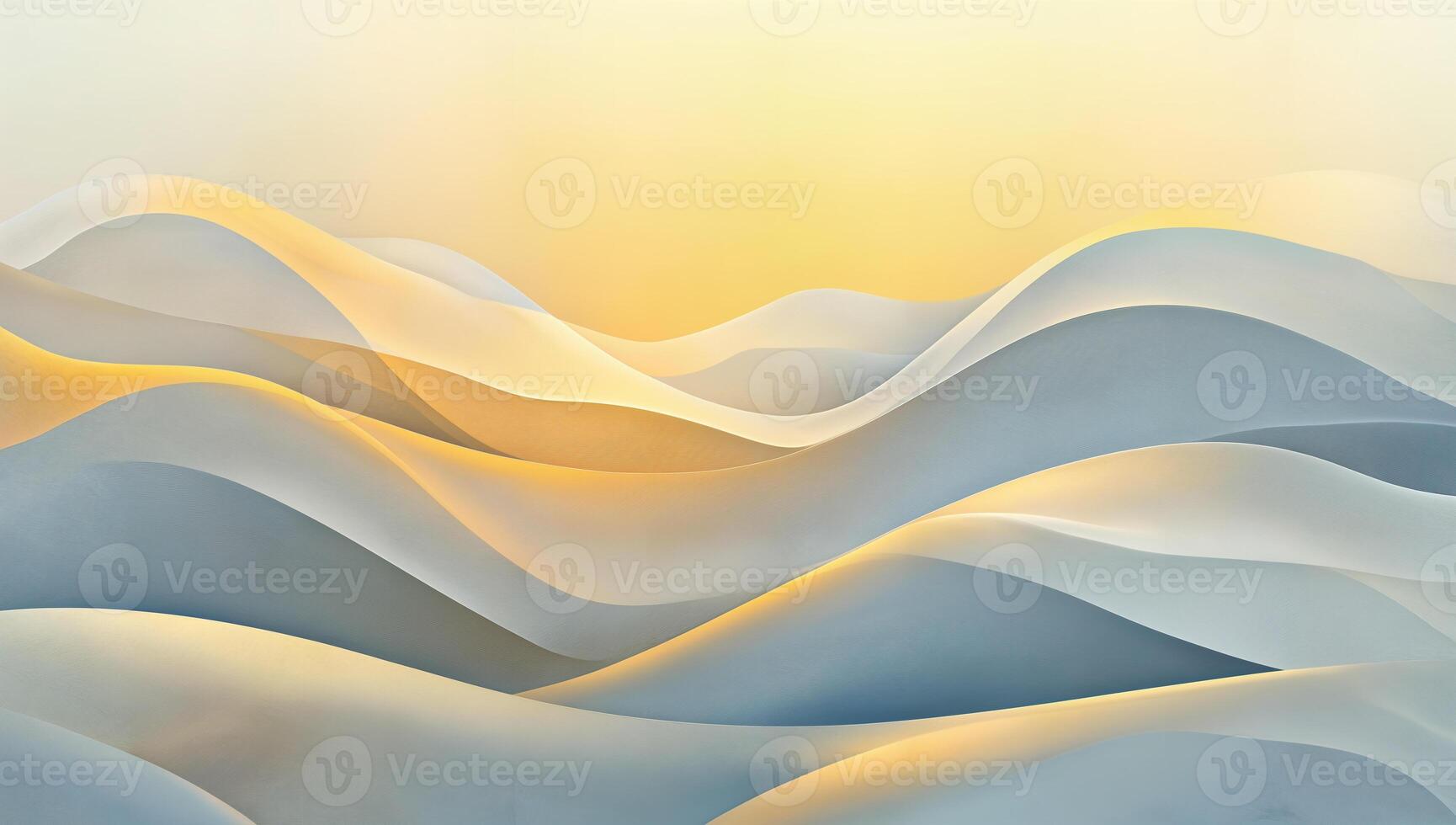 Gentle Waves of Soft Light and Color in Abstract Landscape photo