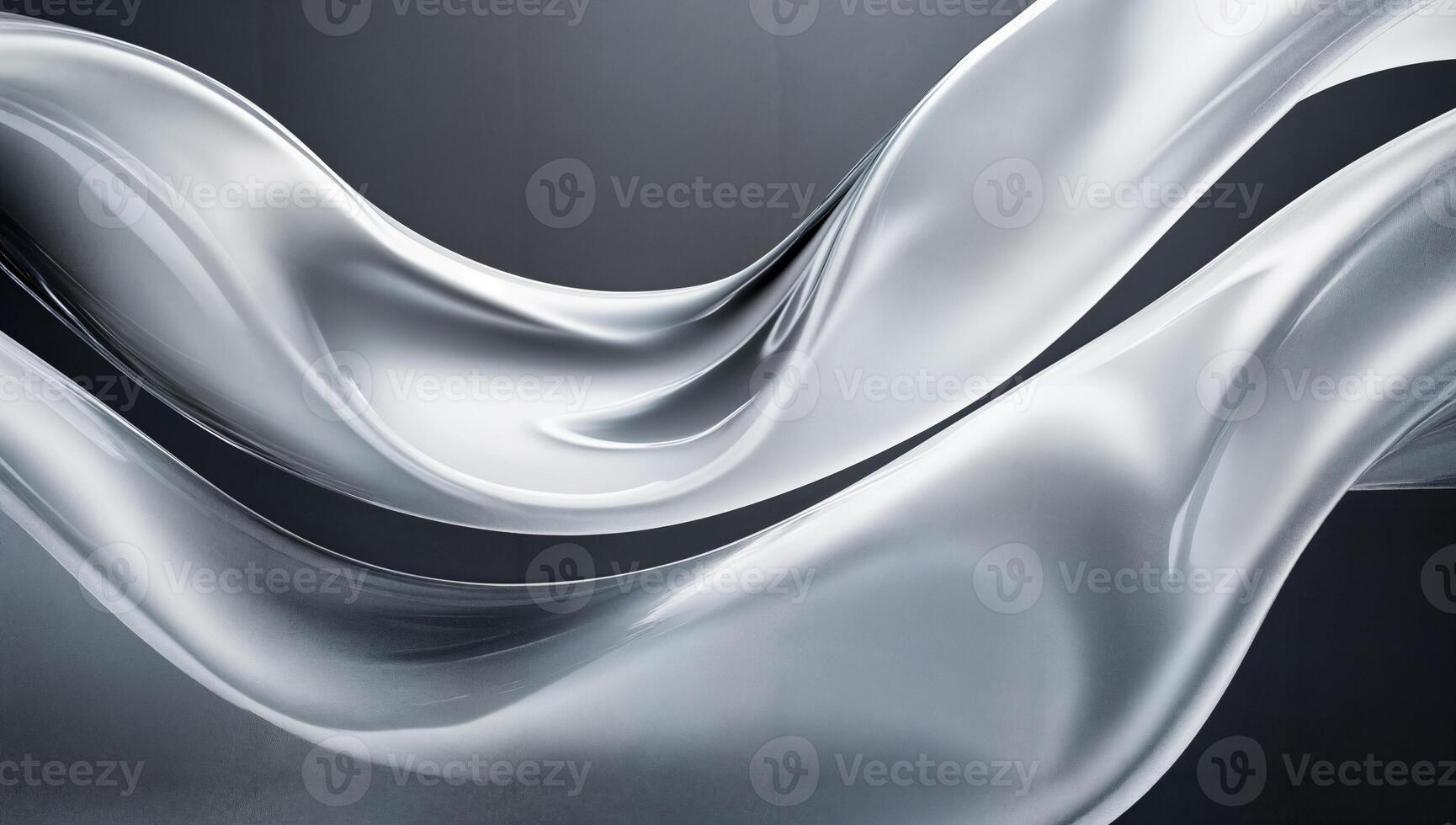 Fluid Silhouettes on a Dark Background Creating a Translucent Effect photo
