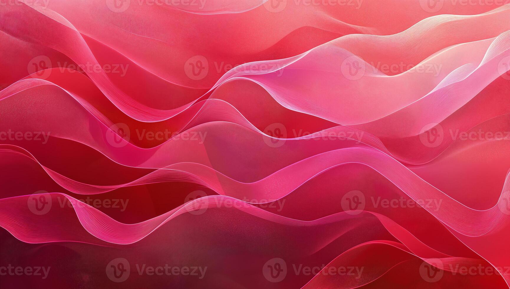 Abstract Waves of Red and Pink Flow Across a Soft Background photo