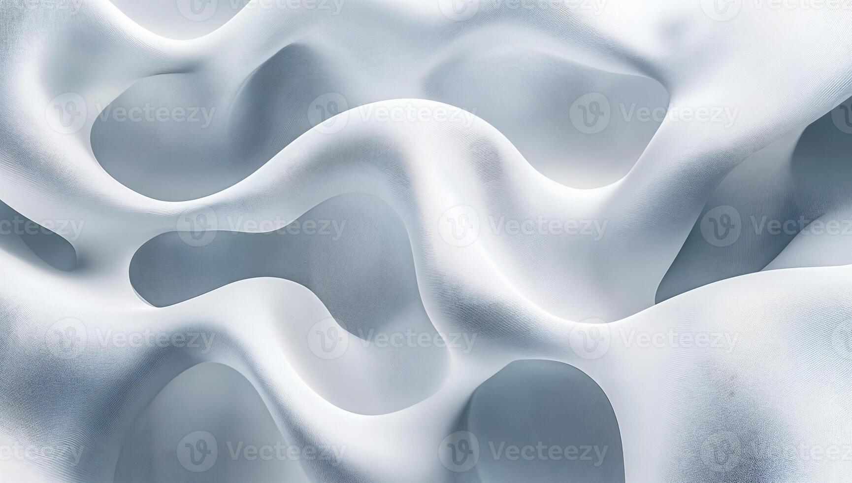 Elegant Flowing White Forms with Subtle Textures photo