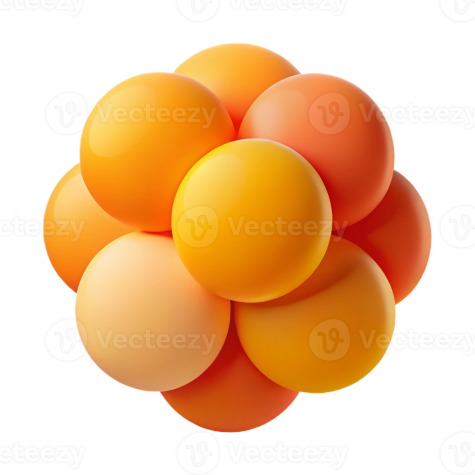 beautiful creative A field of overlapping, semi-transparent circles in a gradient of warm hues, from yellow to orange to red, with a soft, diffused light. Style minimalist, geometric detailed png