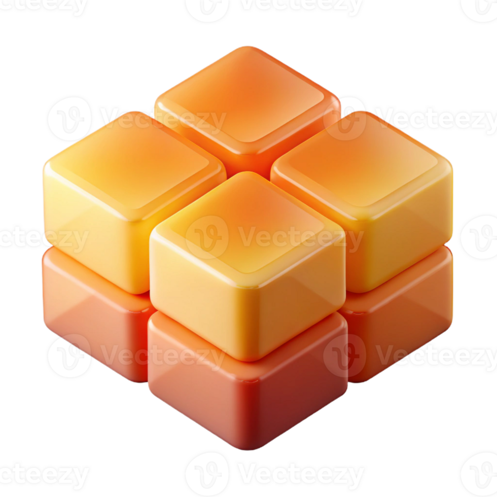 magnificent rustic A series of overlapping, transparent squares in a gradient of warm hues, from yellow to orange to red, with a soft, diffused light. Style minimalist, geometric professional png