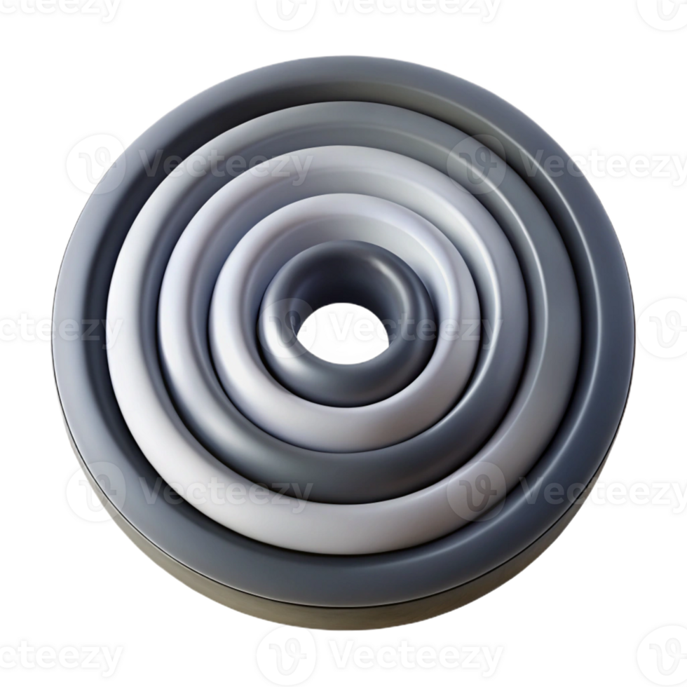 stunning artistic A series of concentric rings with varying thicknesses and opacities, in shades of grey and black, illuminated by a stark, high-contrast light. Style minimalist, geometric detailed png