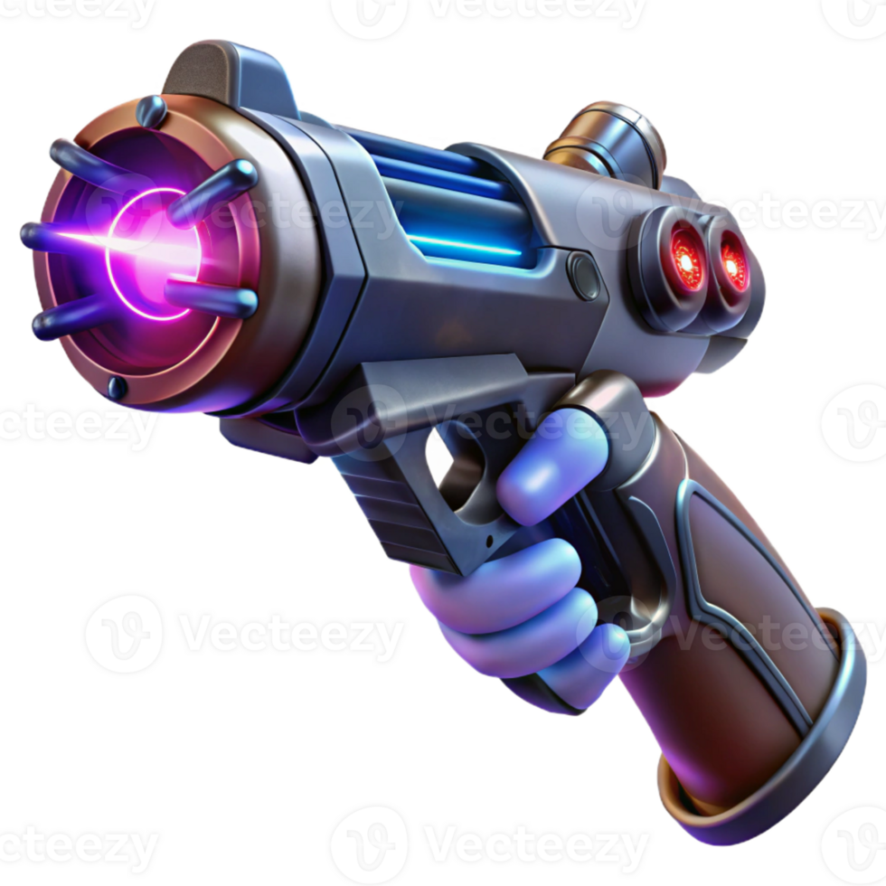 vibrant rustic A futuristic weapon, pulsating with otherworldly energy, held by a gloved hand. Lighting dramatic, ominous. Style dark sci-fi genuine png