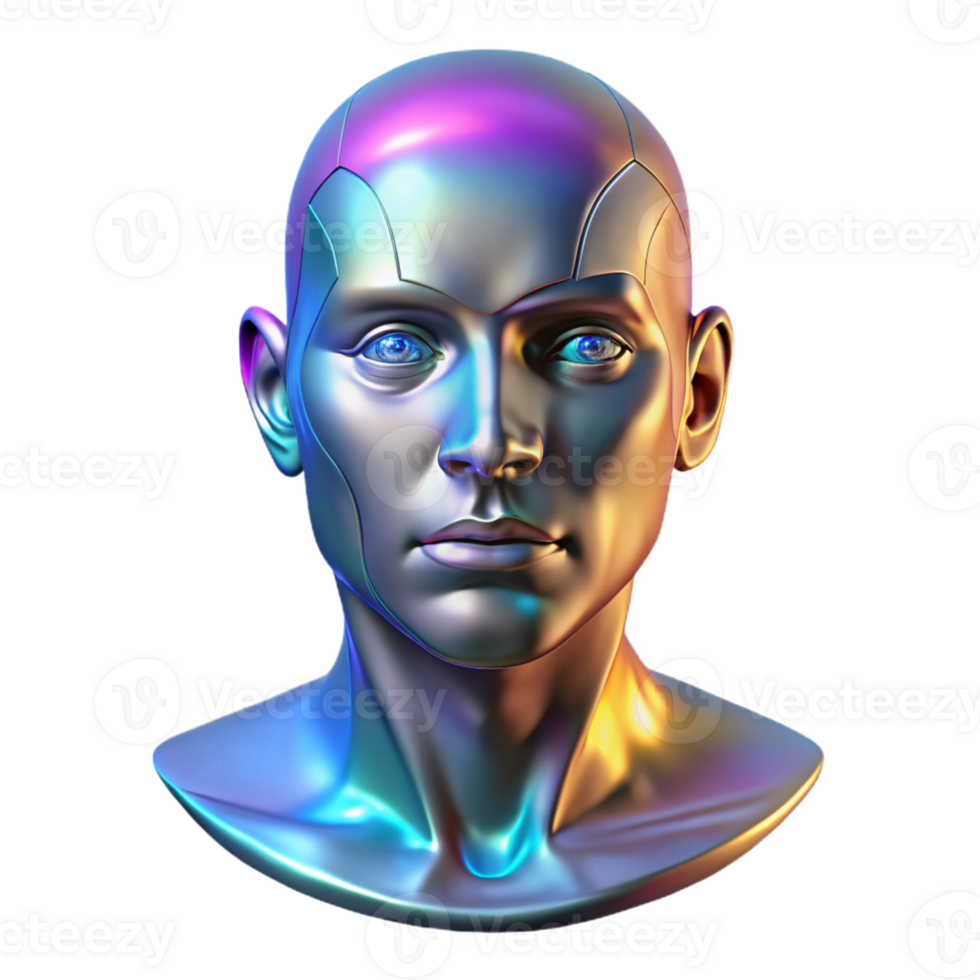 beautiful classic A holographic projection of a human face, glitching and distorting, symbolizing a failing digital consciousness. Lighting flickering, unstable. Style cyberpunk original png