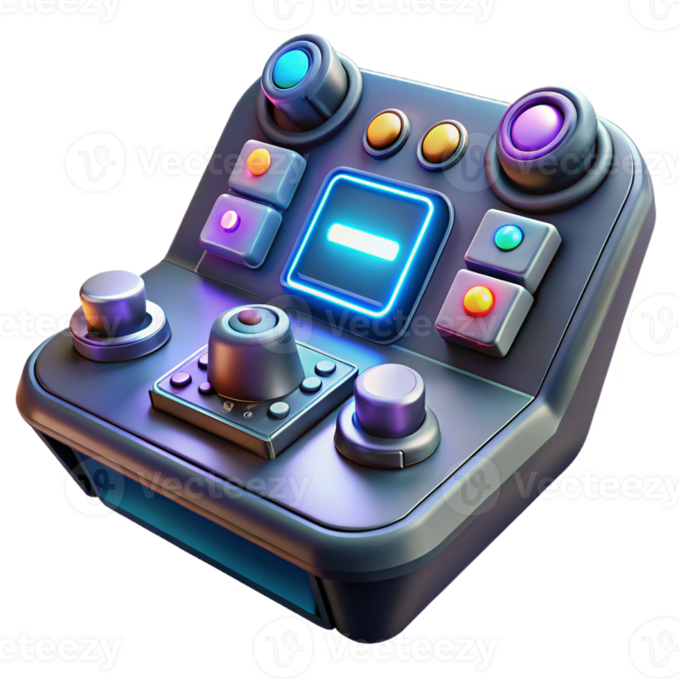 stunning artistic A close-up of a futuristic control panel with glowing buttons and intricate displays. Lighting dynamic, interactive. Style user interface design genuine png