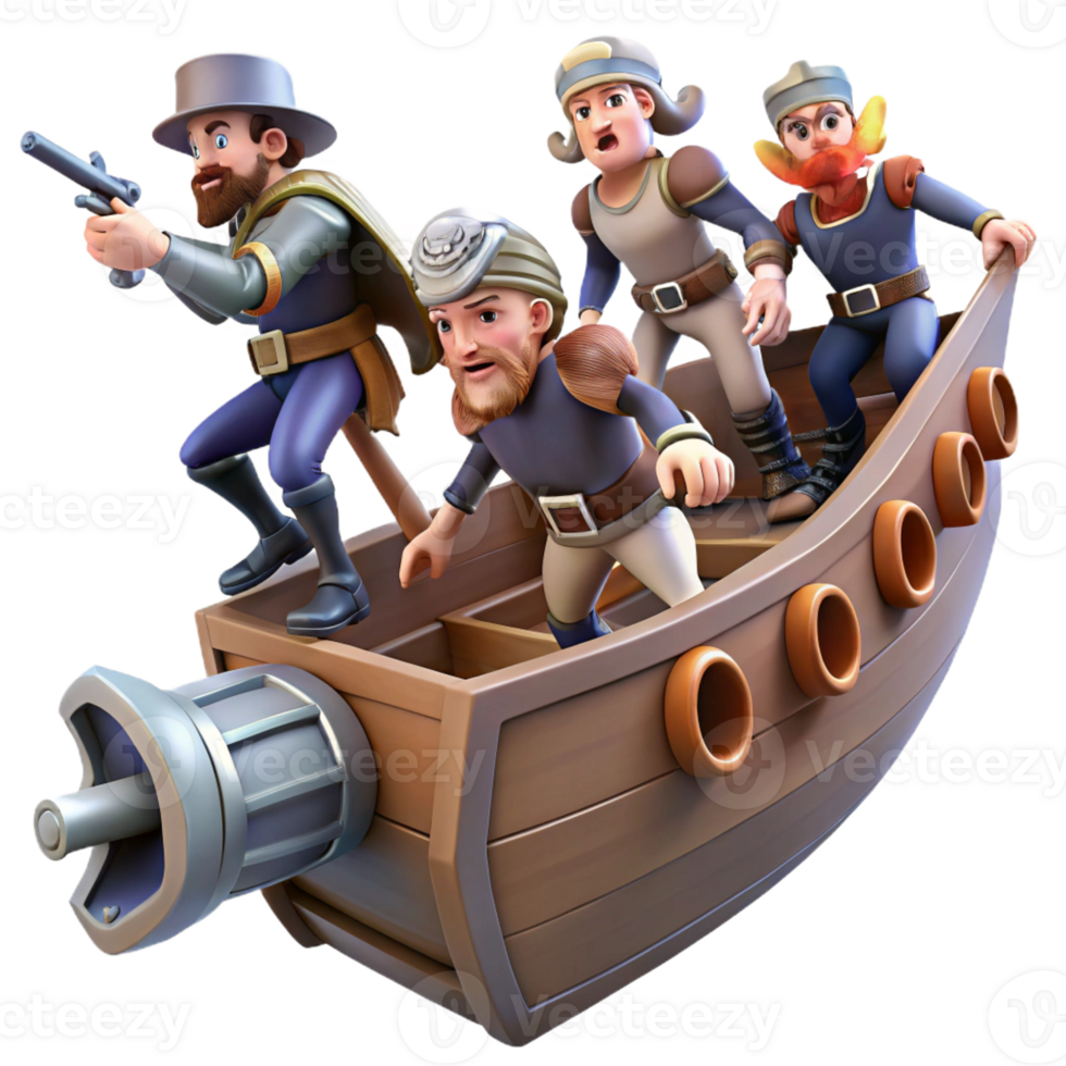 serene rustic A group of space pirates boarding a merchant ship in zero gravity. Lighting dramatic, chaotic. Style comic book genuine png